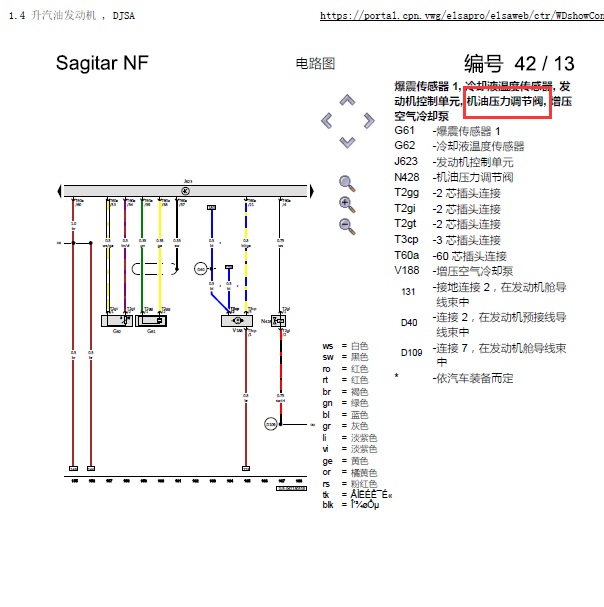 2019年大众速腾机油压力调节阀
