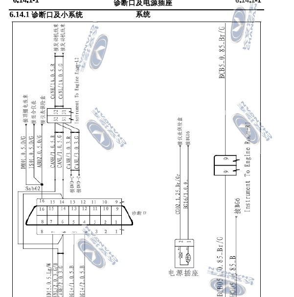 长安奔奔DLC诊断电路图