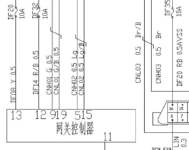 2018年长安欧尚网络通讯电路图