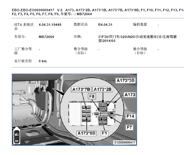 2014年宝马320i保险丝资料