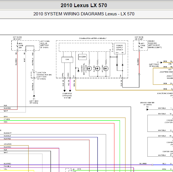 2010年雷克萨斯LX570 四驱电路图