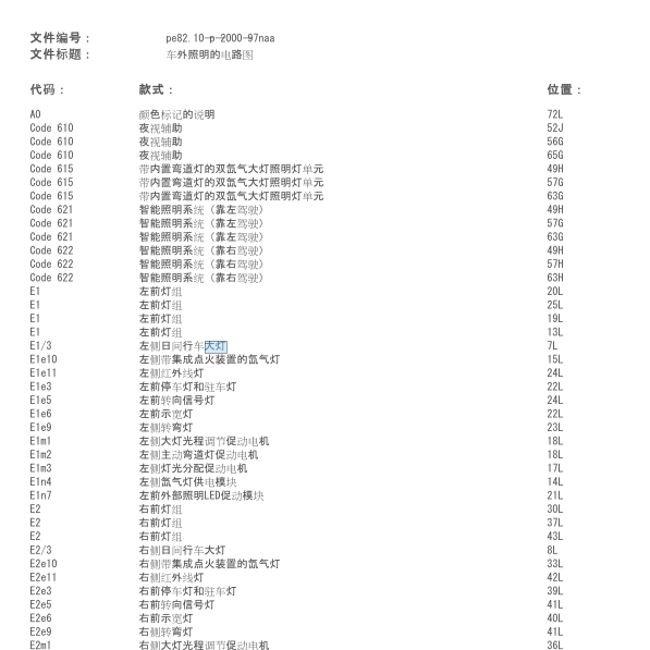 2014年奔驰ML350左前大灯电路图