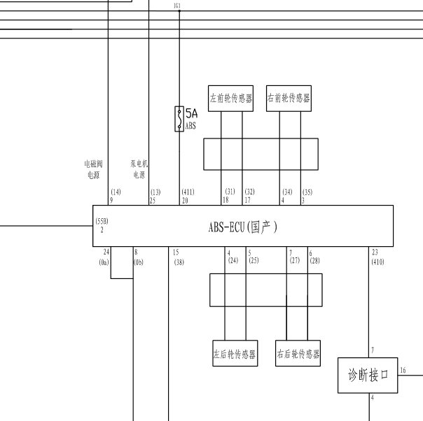 金杯阁瑞斯ABS电路图