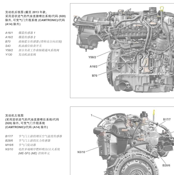 2016年奔驰A250曲轴霍尔传感器位置