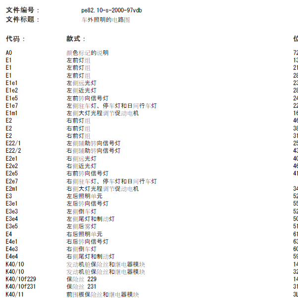奔驰威霆大灯电路图
