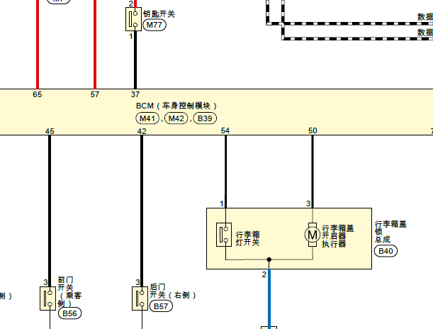 2018年日产轩逸车身电路图