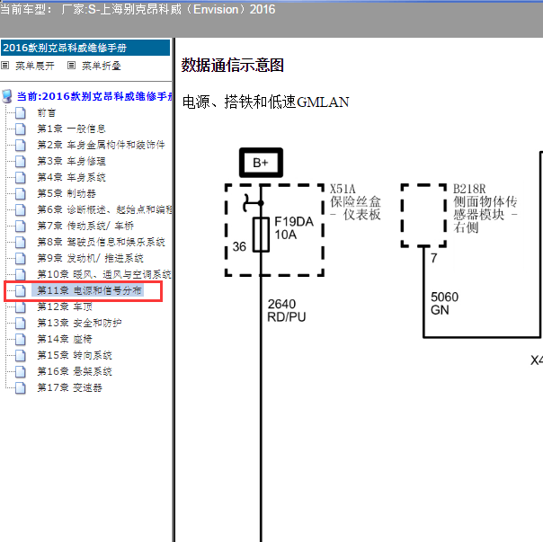 2016年别克昂科威网络电路图