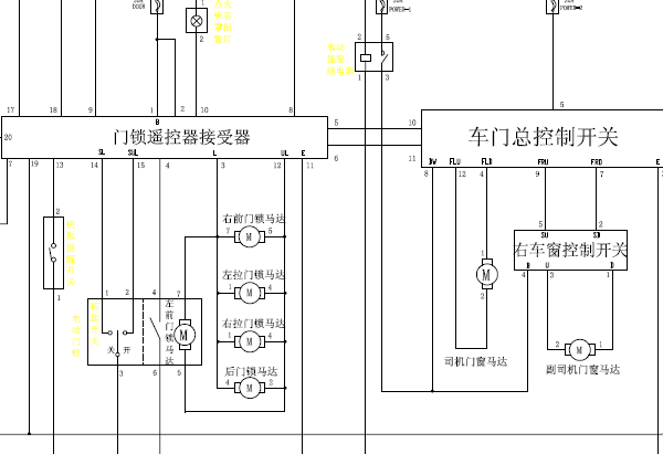 金杯阁瑞斯中控电路图