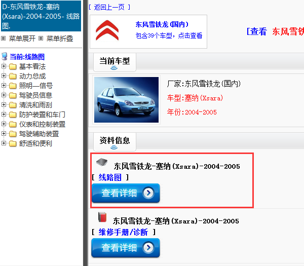 东风雪铁龙-塞纳(Xsara)-2004-2005[ 线路图 ]