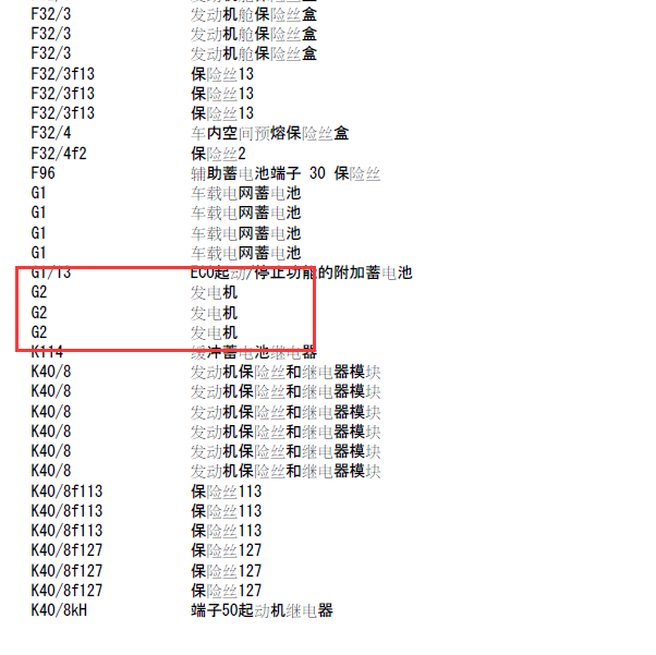 奔驰C200L 发电机电路图