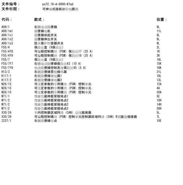 2012年奔驰凌特电动踏板电路图