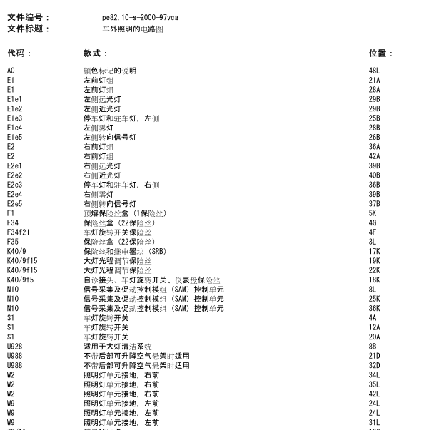 2011年奔驰威霆灯光电路图