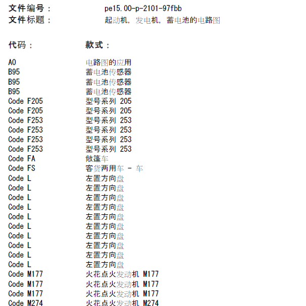 奔驰GLC200 发电机电路图