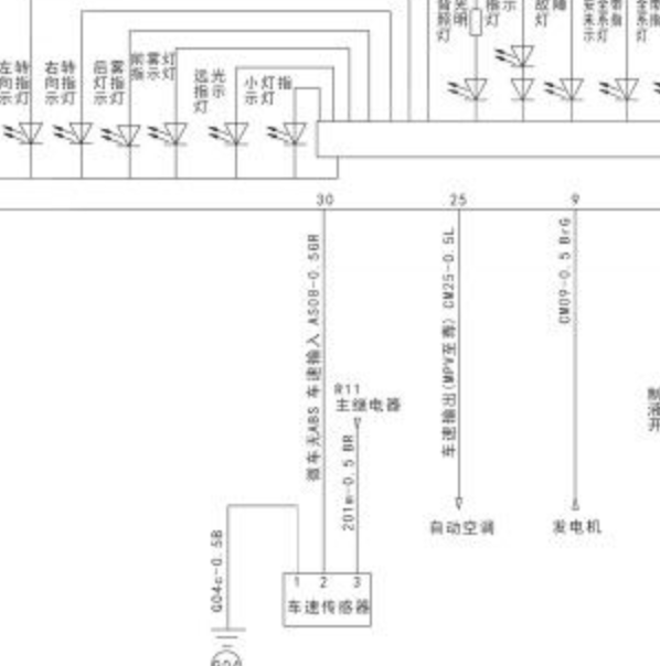 2014年吉奥星朗跟转速有关的线路图