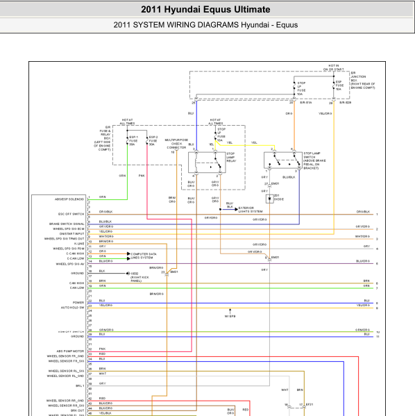 2011年雅科仕ABS电路图