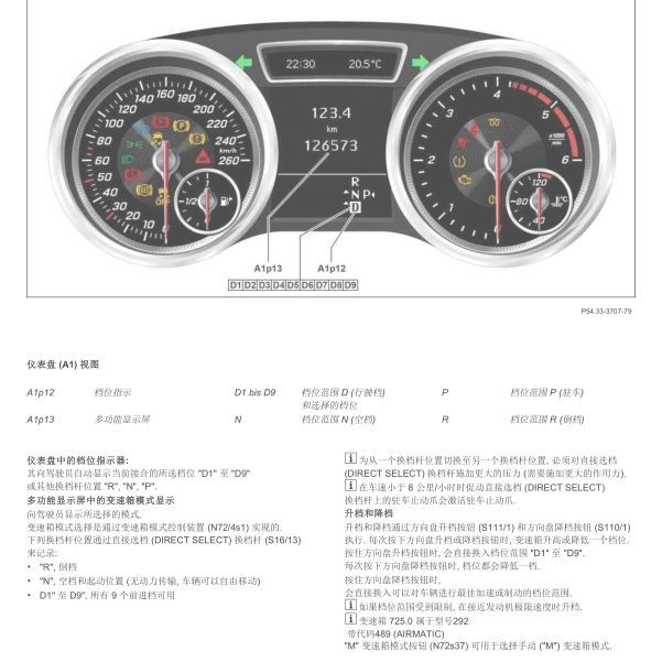 奔驰GLE43变速箱相关资料