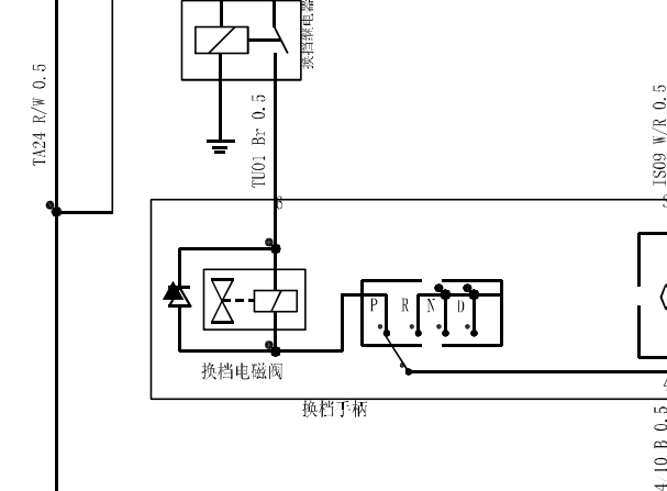 2016年长安CS35变速箱电路图
