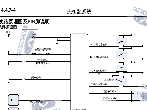 长安CS35智能钥匙电路图
