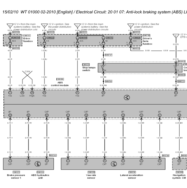 2005年宾利飞驰ABS电路图