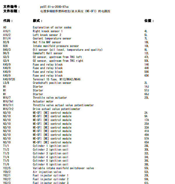 06年奔驰威霆发动机电路图