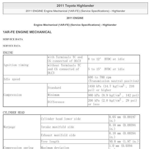 2011年汉兰达发动机扭矩