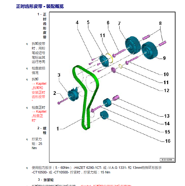 大众DJZ发动机正时