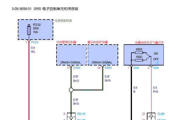 腾势气囊电路图