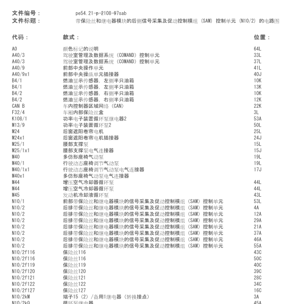 2011年奔驰S600L后车窗电动遮阳帘电路图