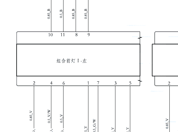 2018年长安逸动照明系统电路图