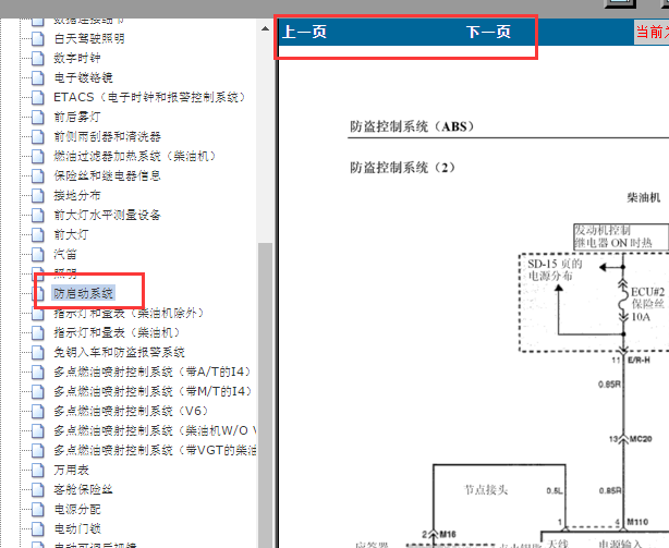 2011年华泰圣达菲起动线路和防盗线路