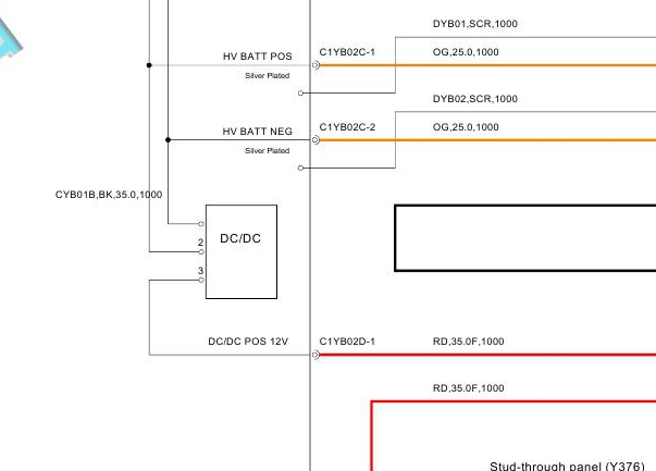 2016年路虎揽胜DC/DC逆变器电路图