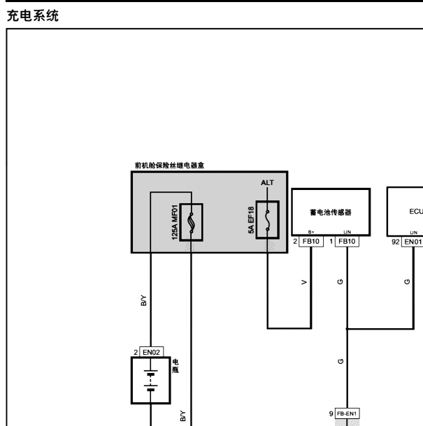 东风风行T5L充电系统电路图