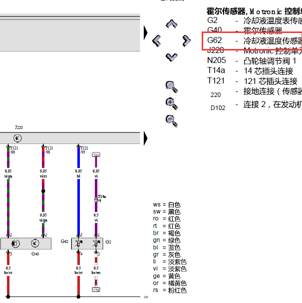 大众宝来AWB发动机电路图