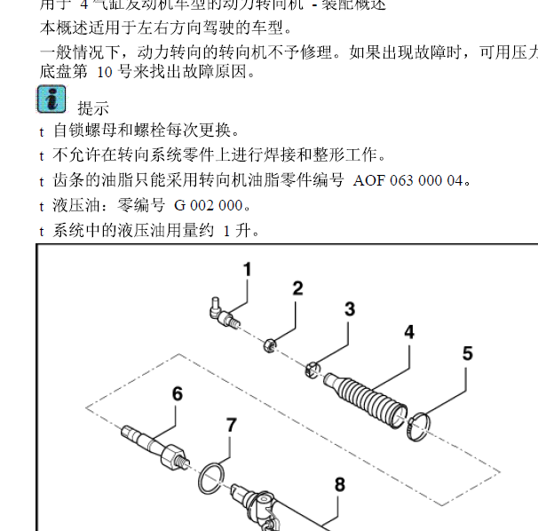 2008年大众帕萨特方向机拆装.