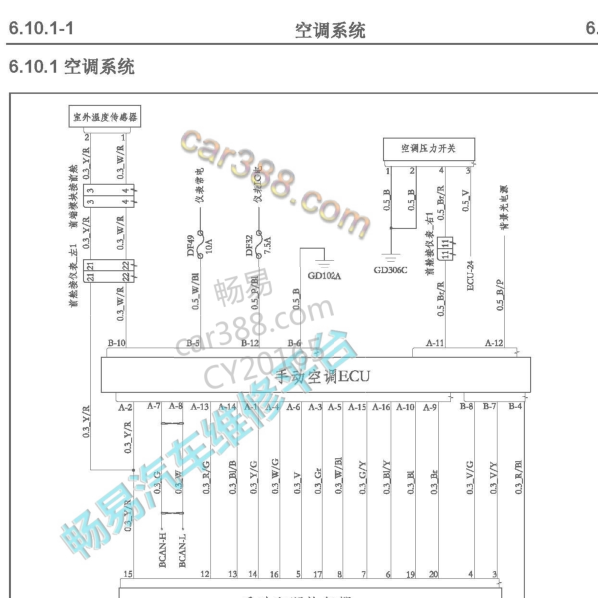 2018年睿骋空调电路图