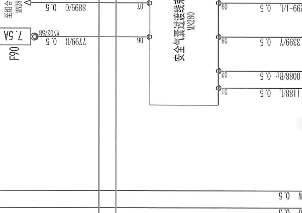 依维柯气囊相关电路图