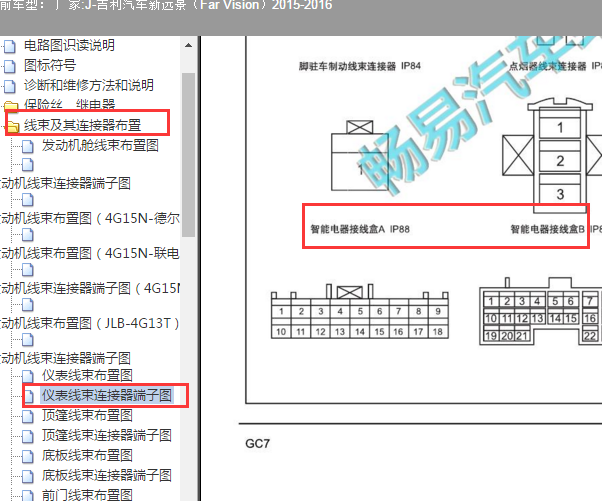 2016年远景车身针脚图