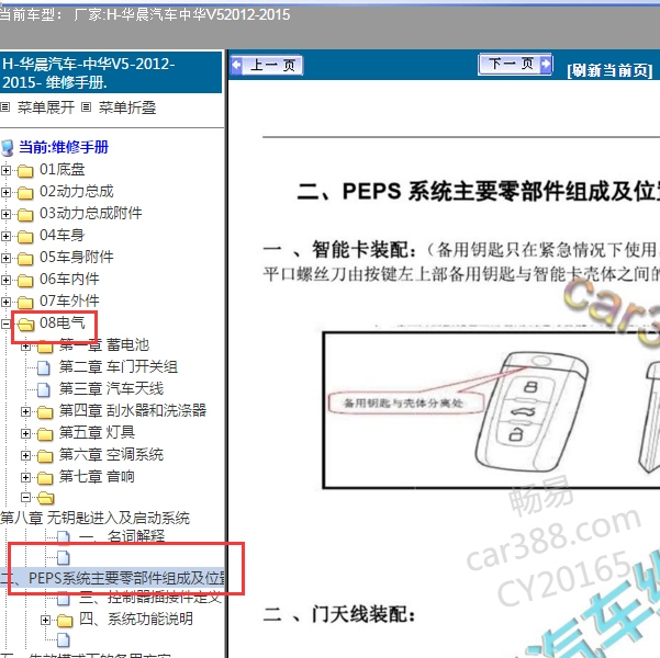 2012年中华V5天线相关位置资料
