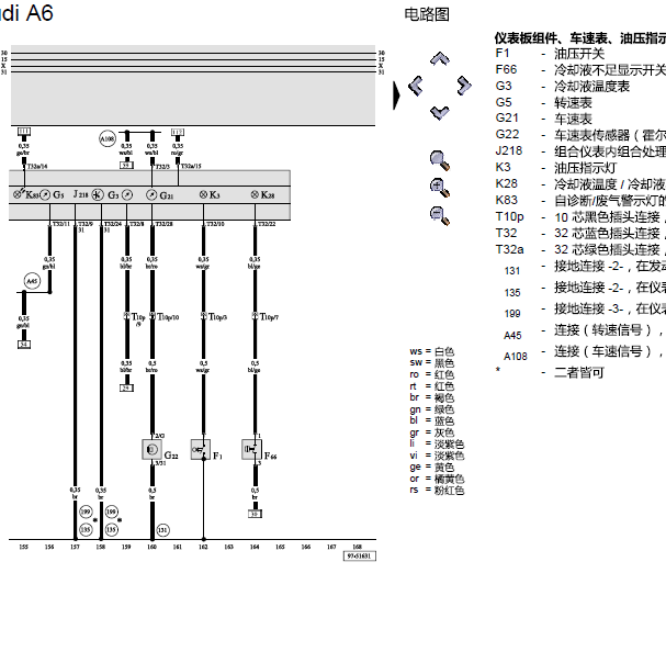 奥迪A6 APS发动机电路图