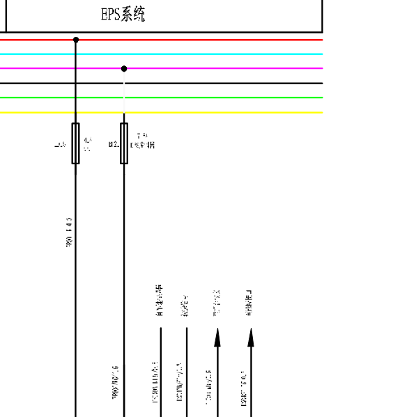 2014年北汽威旺M30转向系统电路图