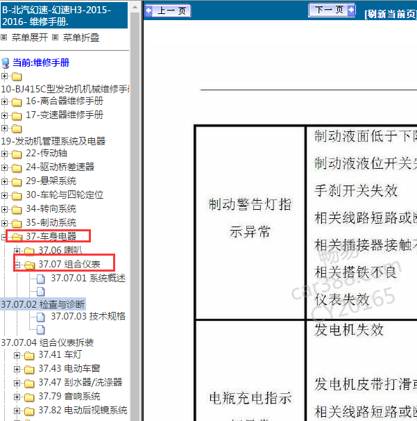 2016年幻速H3仪表维修故障