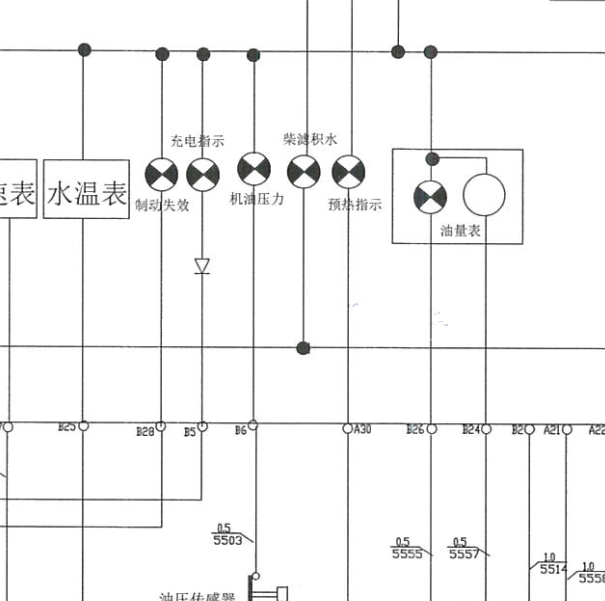 \依维柯仪表电路图.