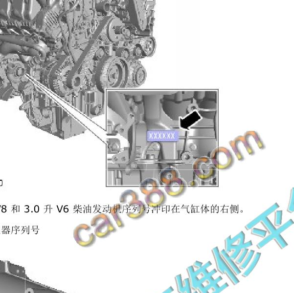 路虎揽胜发动机号位置