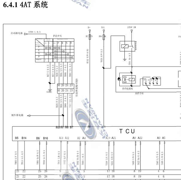 2016年CS35变速箱电路图