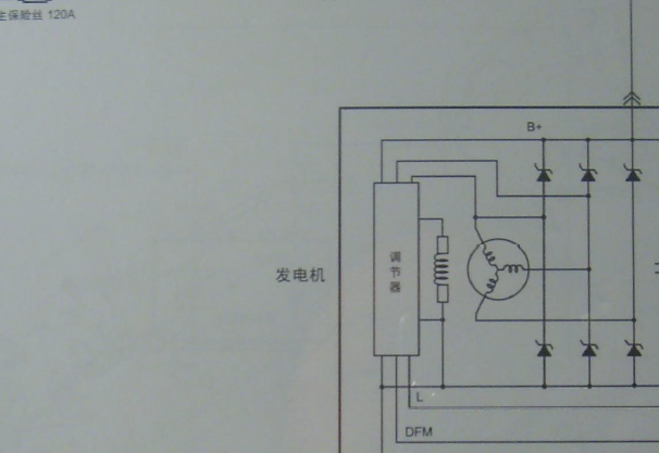2009年一汽奔腾B50发动机系统电路图