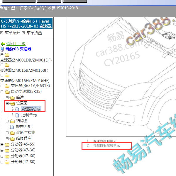 2015年哈弗H5四驱位置