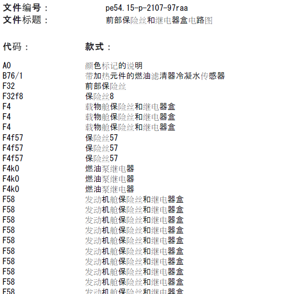 2014年奔驰R400保险丝电路图