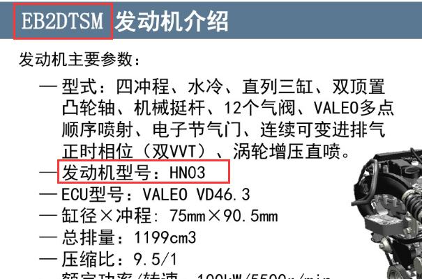 HN03发动机资料