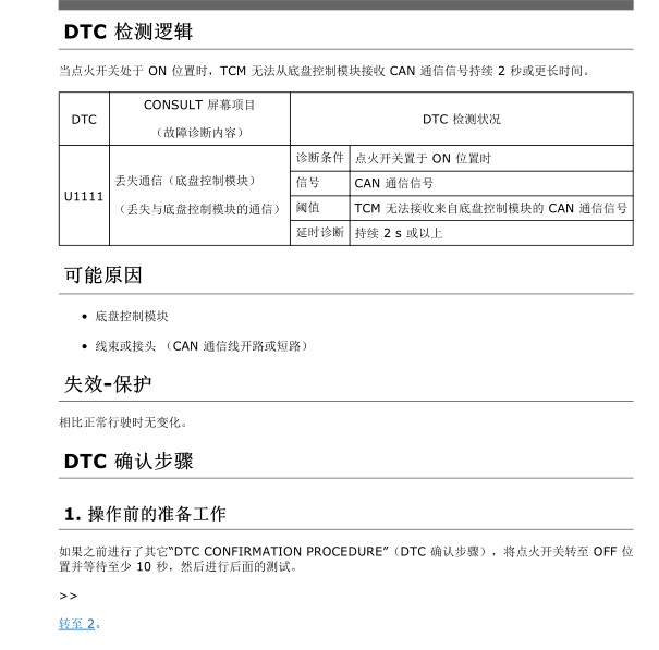 19年逍客U1111故障码资料