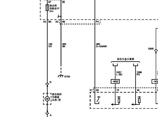 2010年凯迪拉克凯雷德油泵位置以及电路图